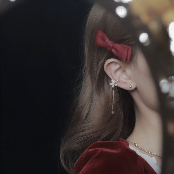 Pomegranate Flower Ear Cuffs