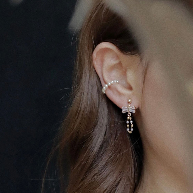 Bow Crystal Earrings