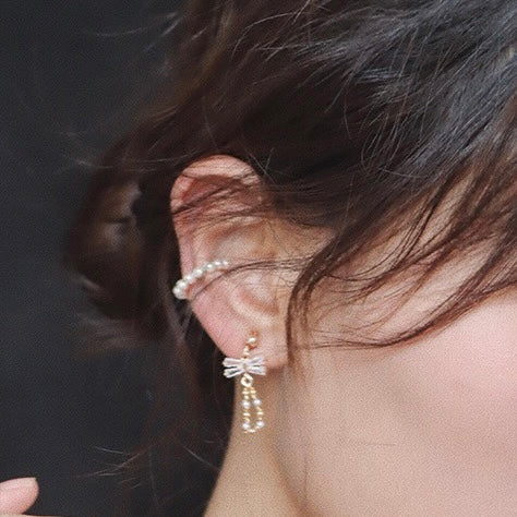 Bow Crystal Earrings