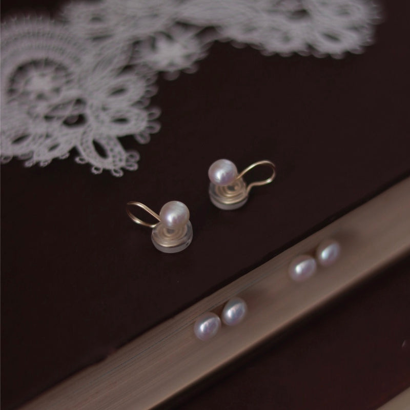 Pearl Stud Clip-On Earrings
